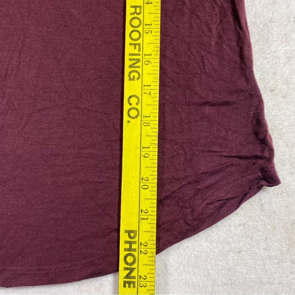 Seriously Soft Short Sleeve Shirt Burgundy T-shirt XS size Crew neckline… - Picture 4 of 5